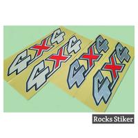 Gambar Stiker 4x4 mobil toyota hilux / sticker HILUX 4x4 putih dan silver car - silver dari Rocks Stiker undefined 1 Tokopedia