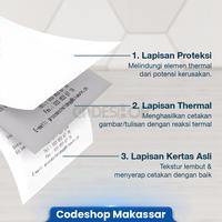 Gambar 1 DUS Kertas Kasir Thermal Polos 57mm x 30mm / 58x30 Cetak Struk EDC dari CODESHOP MAKASSAR undefined 3 Tokopedia