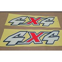 Gambar Stiker 4x4 mobil toyota hilux / sticker HILUX 4x4 putih dan silver car - silver dari Rocks Stiker undefined 2 Tokopedia