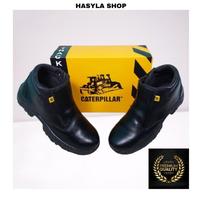 Gambar Mantap Sepatu Safety Resleting Pria Caterpillar Murah Ujung Besi Cow - Hitam, 36 dari true pedia store undefined 2 Tokopedia