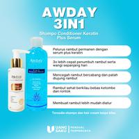 Gambar Awday 3in1 Shampoo Dan Conditioner Hair Cream Keratin Pelurus Rambut - Shampo dari Uang Saku Store undefined 3 Tokopedia