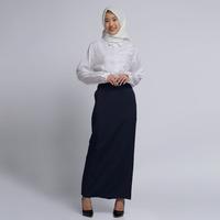Gambar Rok kerja wanita model span panjang/rok span syakira by azkia putih - Milo, L dari AZKIA BLAZER OWNER undefined 1 Tokopedia