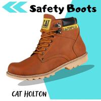Gambar Praktis Cod Sepatu Caterpillar Holton Sepatu Safety Boots Ujung Besi - HITAM HOLTON, 39 dari true pedia store undefined 1 Tokopedia