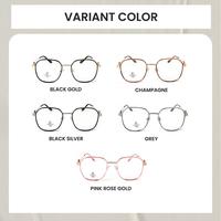 Gambar Kacamata Anti Radiasi Blueray Photocromic Minus Baca Frame Geometric Fashion Pria Wanita Bluecromic Berrybarton 23041 - Black Gold, Frame Only dari berrybarton.kacamata undefined 5 Tokopedia
