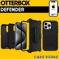 Gambar Casing Case iPhone 15 Pro Max Otterbox Defender Cover Ultra Rugged Tough Slim Armor Protective Anti Shock Crack Belt Clip Phone Holder Stand Quick Stand Kick Stand Mount Standing - Black, 15 Pro Max dari CaseVerse X Store undefined 3 Tokopedia