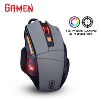 Gambar GAMEN Professional Mouse Gaming Wired GM300 7200 DPI Black Mouse USB RGB dari MULTIKOM ID undefined 2 Tokopedia