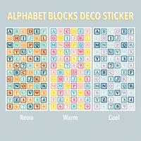 Gambar Alphabet Blocks Deco Sticker Sheet / Stiker Dekorasi Alfabet Blok Lembaran dari Bali Art Supplies - Retro dari Bali Art Supplies x Tokopedia undefined 1 Tokopedia