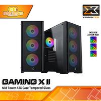 Gambar CASING XIGMATEK GAMING X II - Mid Tower E-ATX Case Tempered Glass (Free 3x RGB Fan) dari Techno Computer Bali undefined 1 Tokopedia
