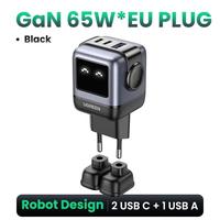 Gambar UGREEN Kepala Charger Nexode GaN Robot 2 USB C + 1 USB PD Fast Charging 65W For Macbook Air iPad Air Pro iPhone 11 12 13 14 15 Promax Nintendo Switch Steamdeck - Purple 65W dari GADVENTIA undefined 3 Tokopedia
