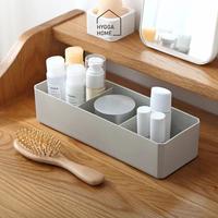 Gambar HANA Kotak Penyimpanan Kosmetik Kapas Muka MejaRias Cosmetic Organiser - Grey dari Hygga Home undefined 4 Tokopedia