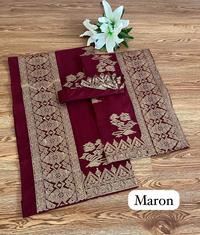 Gambar Set setelan couple kamen saput udeng songket bordir / set kamen songket bordir+saput+udeng / set couple songket bordir tumpal emas cendana Elegan - Hitam, kamen saja dari Krisna Busana Bali undefined 1 Tokopedia