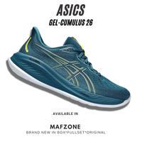 Gambar ASICS GEL-CUMULUS 26 Mens Running Evening Teal Yellow ORIGINAL - 8 dari Mafzone runnning undefined 1 Tokopedia