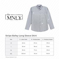 Gambar Kemeja Salur Lengan Panjang Cotton Premium Warna Navy - Ice Mint, M dari the MNLY undefined 2 Tokopedia