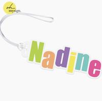 Gambar Custom Nama Luggage Tag Akrilik | Bag Tag | Gantungan Nama Koper Tas Sekolah | Gantungan Kunci Custom UV Printing Acrylic Premium - Bag Tag dari Oh My Sign undefined 1 Tokopedia