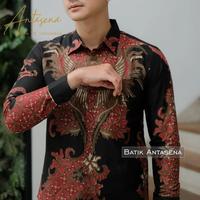 Gambar Batik Antasena Nawasena Kemeja Batik Pria Lengan Panjang Slimfit Premium Atasan Batik Hem Batik Batik Warna Hitam Batik Furing Batik Primissima Batik Dobby Batik Kantor - S dari Batik Antasena undefined 2 Tokopedia