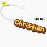 Gambar Custom Nama Luggage Tag Akrilik | Bag Tag | Gantungan Nama Koper Tas Sekolah | Gantungan Kunci Custom UV Printing Acrylic Premium Jungle - Bag Tag dari Oh My Sign undefined 2 Tokopedia
