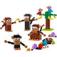 Gambar LEGO CLASSIC - 11031 Creative Monkey Fun Set Box Kids Building Toy Basic Brick Play Kid Toys Bird Animal Jungle Tree Creator Birthday Gift New dari Double Di Store undefined 4 Tokopedia