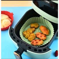 Gambar Alas Air Fryer Silikon tahan panas Tray Multifungsi / SILICONE Air Fryer Silicone Pot Silikon Bowl Wadah Tray Nampan Baking Cooking / kertas air fryer / alas air fryer silikon BPA FREE  Y02 - 10pcsfryerfoil6 dari MyLittle House undefined 1 Tokopedia