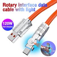 Gambar Kabel Data Putar 180 Derajat Rotating Super Cepat 120W Fast Charging - Micro-USB dari HAO Electronic undefined 2 Tokopedia