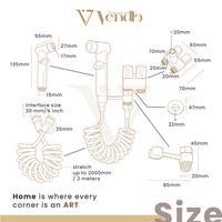 Gambar Bidet Spray Closet - Jet Shower Toilet - Bidet Kloset Kamar Mandi - Abu-abu dari Vendle undefined 3 Tokopedia