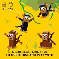 Gambar LEGO CLASSIC - 11031 Creative Monkey Fun Set Box Kids Building Toy Basic Brick Play Kid Toys Bird Animal Jungle Tree Creator Birthday Gift New dari Double Di Store undefined 5 Tokopedia