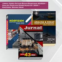 Gambar Paket 3 buku : Jurnal Harga Satuan Bahan Bangunan Konstruksi dan Interior Edisi 43 - 2024 + Buku Koefesien AHSP BIdang Umum+ Analisa Harga Satuan Pekerjaan Jawa - Bali 2024 dari Pandu Bangun Persada undefined 1 Tokopedia