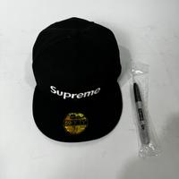 Gambar SUPREME HAT Sharpie Box Logo New Era Fitted Cap Black 7 5/8 Original dari Cobelido undefined 3 Tokopedia