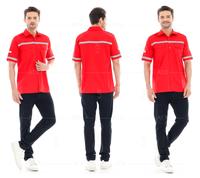 Gambar Wearpack Safety Baju Kerja Lapangan Lengan Pendek Merk ATX Merah - M dari ATX SAFETY undefined 1 Tokopedia
