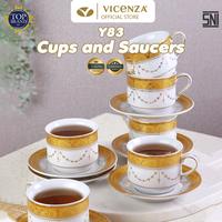 Gambar Vicenza Y83 Cangkir dan Lepek 6 pasang - Camelia dari Vicenza Official undefined 4 Tokopedia