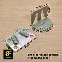 Gambar Hak ranjang tengah / plat dipan tengah  / bracket ranjang knock down / braket palang tengah dari Bursa Fittings undefined 1 Tokopedia