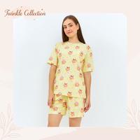 Gambar Piyama Wanita GREET NIGHT WEAR Non Krah Bahan Tencel  Modal TC-120 Motif Sanrio Kuromi - PP (Cln Pjg) dari Twinklecollection undefined 4 Tokopedia