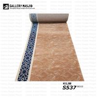 Gambar Karpet Masjid Premium Import Turki Empuk Tebal ±20mm Merk Kilim Warna Beige List Biru dari PT. Gallery Masjid Indonesia undefined 1 Tokopedia