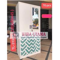 Gambar Lemari Pakaian Besi 2 Pintu / Lamari Pakaian Besi 2 Pintu Plat MEDAN dari Wira Utama Medan undefined 1 Tokopedia