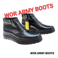 Gambar Sepatu Pdh Platform dof kulit sapi asli New Produk P2021 W.A.B Shoes  Pria - 39 dari Wor Army Boots undefined 3 Tokopedia