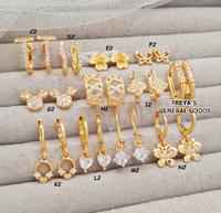 Gambar [FREYA] Perhiasan Wanita Lapis Emas Model Variasi Bahan Premium - V1 dari Freya's General Goods undefined 4 Tokopedia