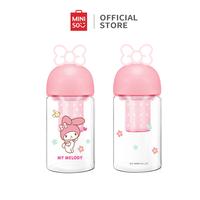 Gambar Miniso X Sanrio Tumbler Glass With Tea Separator 330Ml Botol Minum - Melody dari minisoshopid undefined 5 Tokopedia