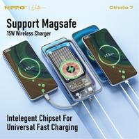 Gambar Hippo Elite Powerbank Magsafe Othello 7 10000mAh 22.5W Magnetic Wireless Power Delivery PD Built-In Cables Type-C & Lightning dari ILO Id undefined 2 Tokopedia