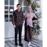 Gambar Kebaya Couple / Baju Couple / kebaya modern / kebaya couple lamaran - MAUVE, Kebaya set L dari Batik arttajaya undefined 2 Tokopedia