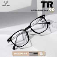 Gambar Gray Pink Frame Kacamata Anti radiasi Blueray Sinar Biru Bentuk Kotak Bahan TR90 Bisa Ganti Lensa Minus Photocromic Bluecromic Fashion Pria Wanita 88023 - BLACK GLOSSY, BLUERAY NORMAL dari Gray Pink undefined 4 Tokopedia