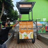 Gambar gerobak es jeruk peras rangka besi dari ero craft indonesia undefined 5 Tokopedia