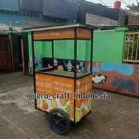 Gambar gerobak es jeruk peras rangka besi dari ero craft indonesia undefined 4 Tokopedia