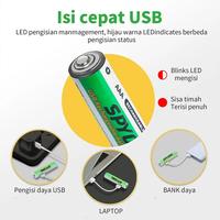 Gambar Baterai A3 AAA Cas 1,5V Charger USB Type C 1.5V Isi Ulang 1,5 Volt dari Toko Baru Jatinegara undefined 1 Tokopedia