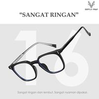 Gambar Gray Pink Frame Kacamata Anti radiasi Blueray Sinar Biru Bentuk Kotak Bahan TR90 Bisa Ganti Lensa Minus Photocromic Bluecromic Fashion Pria Wanita 88023 - BLACK GLOSSY, BLUERAY NORMAL dari Gray Pink undefined 5 Tokopedia