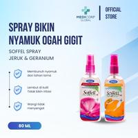 Gambar Soffel spray anti nyamuk dan serangga 80ml/130 sl rasa jeruk/geranium dari Medicorp Global undefined 1 Tokopedia