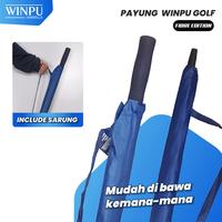 Gambar WINPU Payung Besar Jumbo Golf Bahan Nylon Polos Jari Fiber - Merah dari WINPU UMBRELLA undefined 3 Tokopedia
