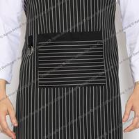 Gambar Apron Full Salur Silang Hitam Putih Ukuran All Size Untuk Koki Waiters dari Apron Artisan Bandung TT undefined 5 Tokopedia