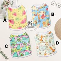 Gambar Baju Kaos Anjing Kucing Simple Tipe ABCD Tank Top Katun Dog Cat Pet - A, S dari Pawpies.id undefined 1 Tokopedia