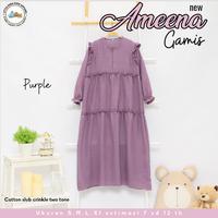 Gambar Gamis Anak Little Dino Lebaran Idul Fitri Crinkle Dress Muslim Nyaman Baju - Peach, S dari Klambiku moslem wear undefined 4 Tokopedia