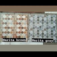Gambar KERAMIK LANTAI KAMAR MANDI 25x25 UNO NARITA GREY KW1 - NARITA BROWN dari GMC Generasi mandiri ceramik undefined 3 Tokopedia