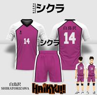 Gambar Jersey Anime HAIKYUU !! SHIRATORIZAWA Cosplay Manga Voli - Atasan, S dari Sicrastore undefined 4 Tokopedia